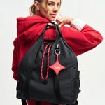 OLEADA NYC convertible travel bags > work-to-travel backpack > commuter bags > water-resistant vegan bags > stylish multi-use backpack AnyWear Tennis Backpack