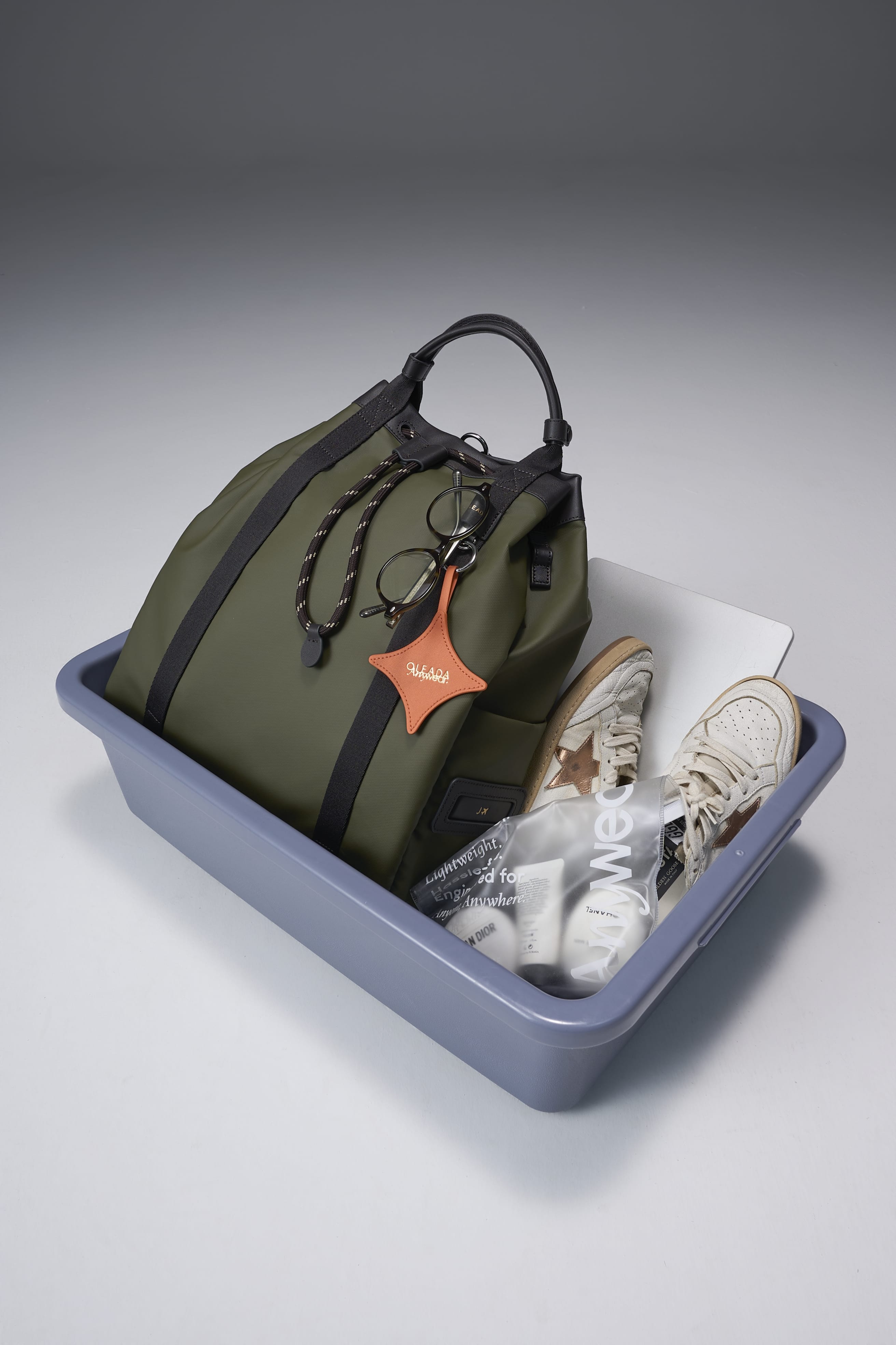 OLEADA NYC convertible travel bags > work-to-travel backpack > commuter bags > water-resistant vegan bags > stylish multi-use backpack AnyWear Tennis Backpack