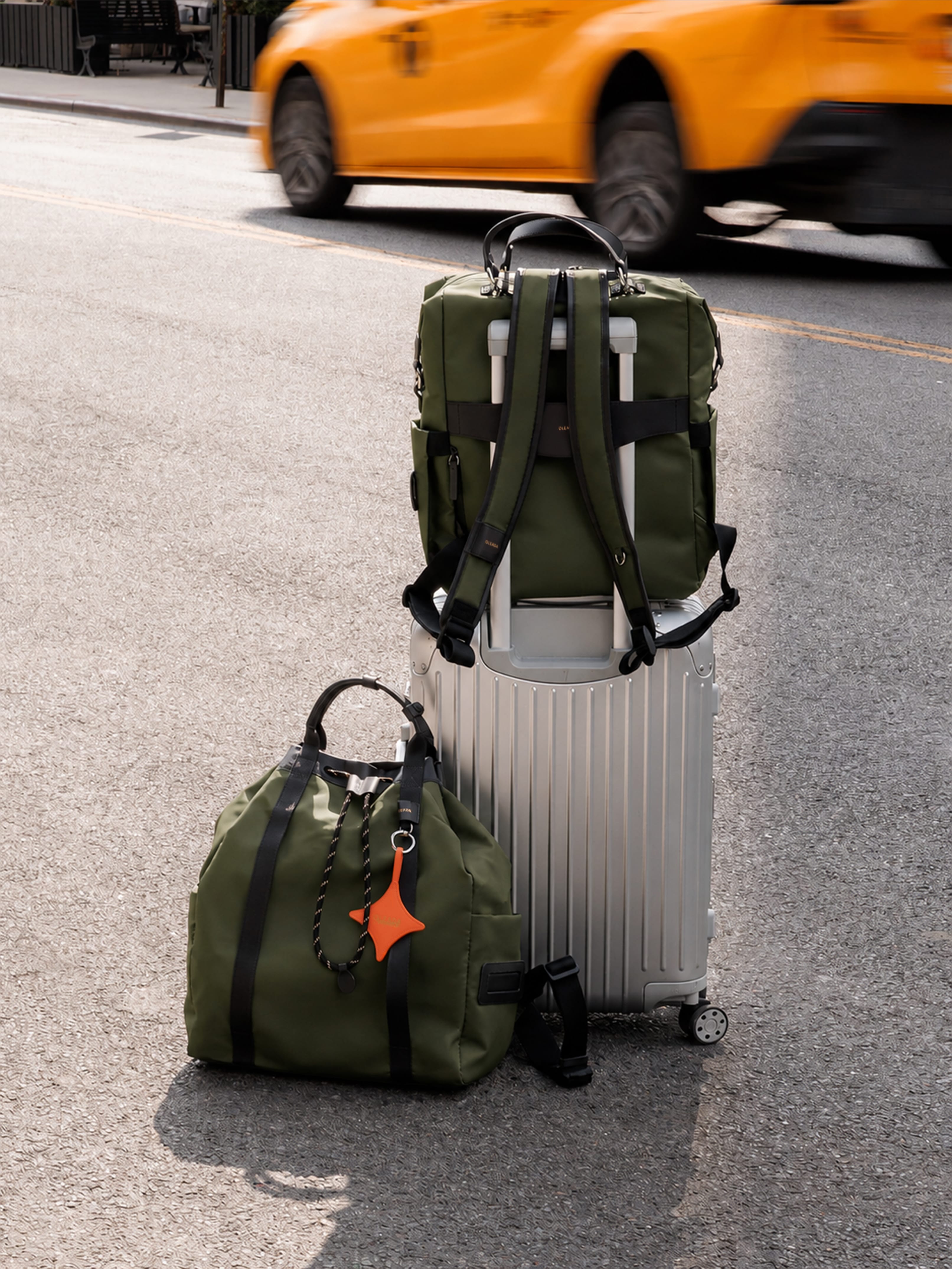 OLEADA NYC convertible travel bags > work-to-travel backpack > commuter bags > water-resistant vegan bags > stylish multi-use backpack AnyWear Tennis Backpack