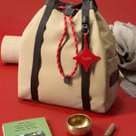 OLEADA NYC convertible travel bags > work-to-travel backpack > commuter bags > water-resistant vegan bags > stylish multi-use backpack Color_Abu Dhabi AnyWear Tennis Backpack