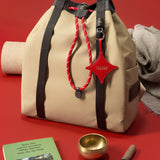 OLEADA NYC convertible travel bags > work-to-travel backpack > commuter bags > water-resistant vegan bags > stylish multi-use backpack Color_Abu Dhabi AnyWear Tennis Backpack