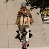 OLEADA NYC convertible travel bags > work-to-travel backpack > commuter bags > water-resistant vegan bags > stylish multi-use backpack Color_Abu Dhabi AnyWear Tennis Backpack