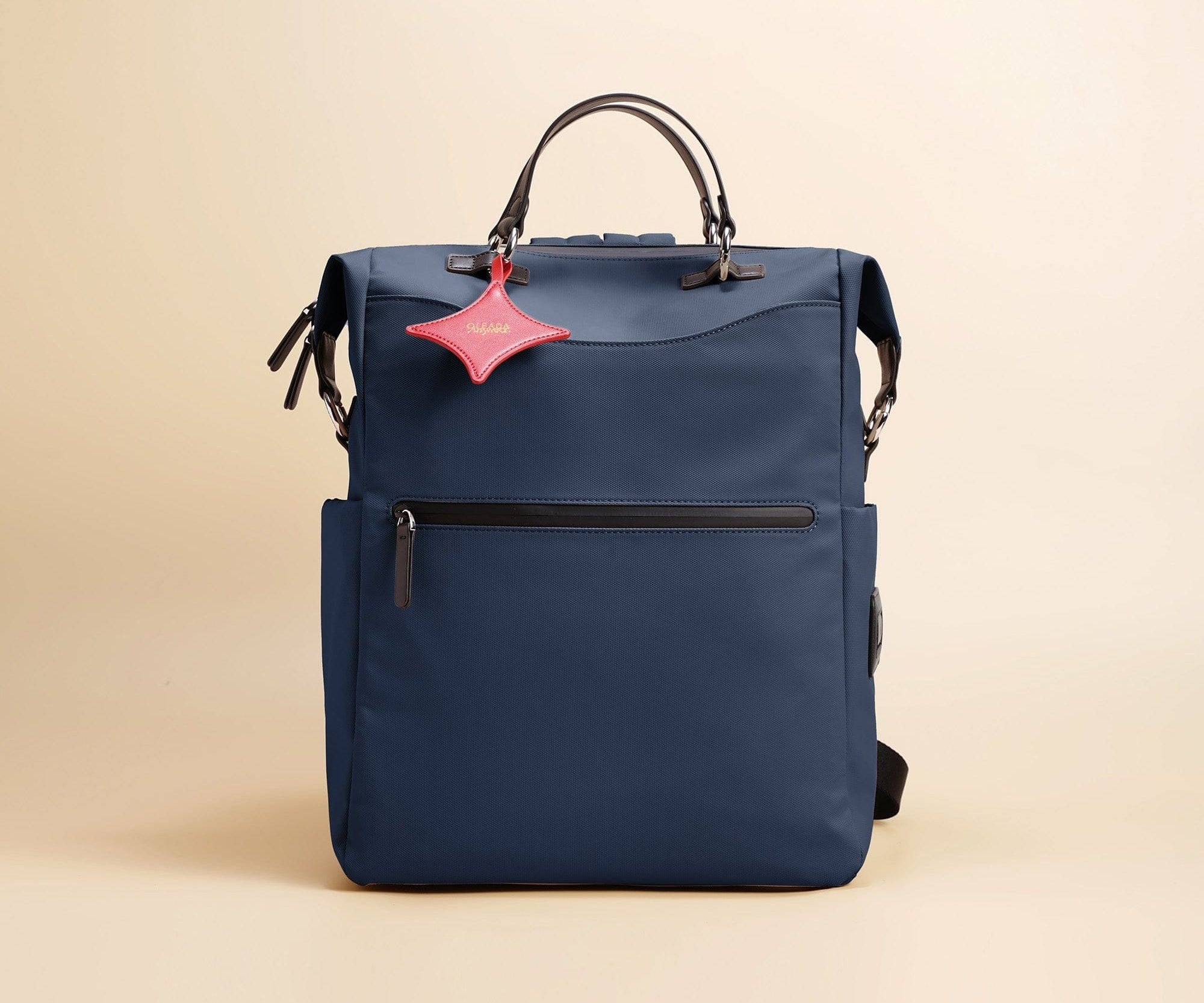 OLEADA NYC convertible travel bags > work-to-travel backpack > commuter bags > water-resistant vegan bags > stylish multi-use backpack Color_Mykonos AnyWear AnyBackpack