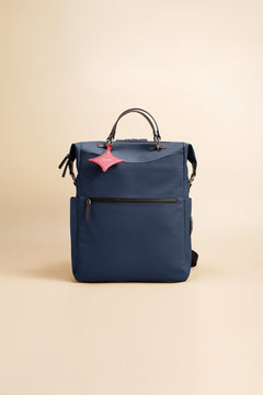 OLEADA NYC convertible travel bags > work-to-travel backpack > commuter bags > water-resistant vegan bags > stylish multi-use backpack Color_Mykonos AnyWear AnyBackpack