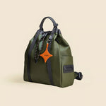 OLEADA NYC convertible travel bags > work-to-travel backpack > commuter bags > water-resistant vegan bags > stylish multi-use backpack Color_Tahoe AnyWear Tennis Backpack