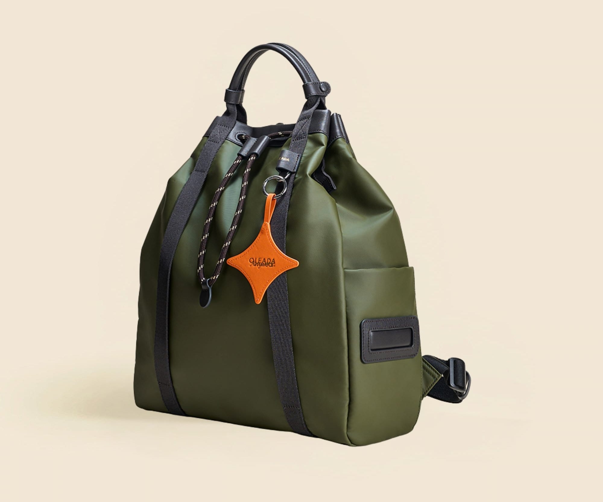 OLEADA NYC convertible travel bags > work-to-travel backpack > commuter bags > water-resistant vegan bags > stylish multi-use backpack Color_Tahoe AnyWear Tennis Backpack