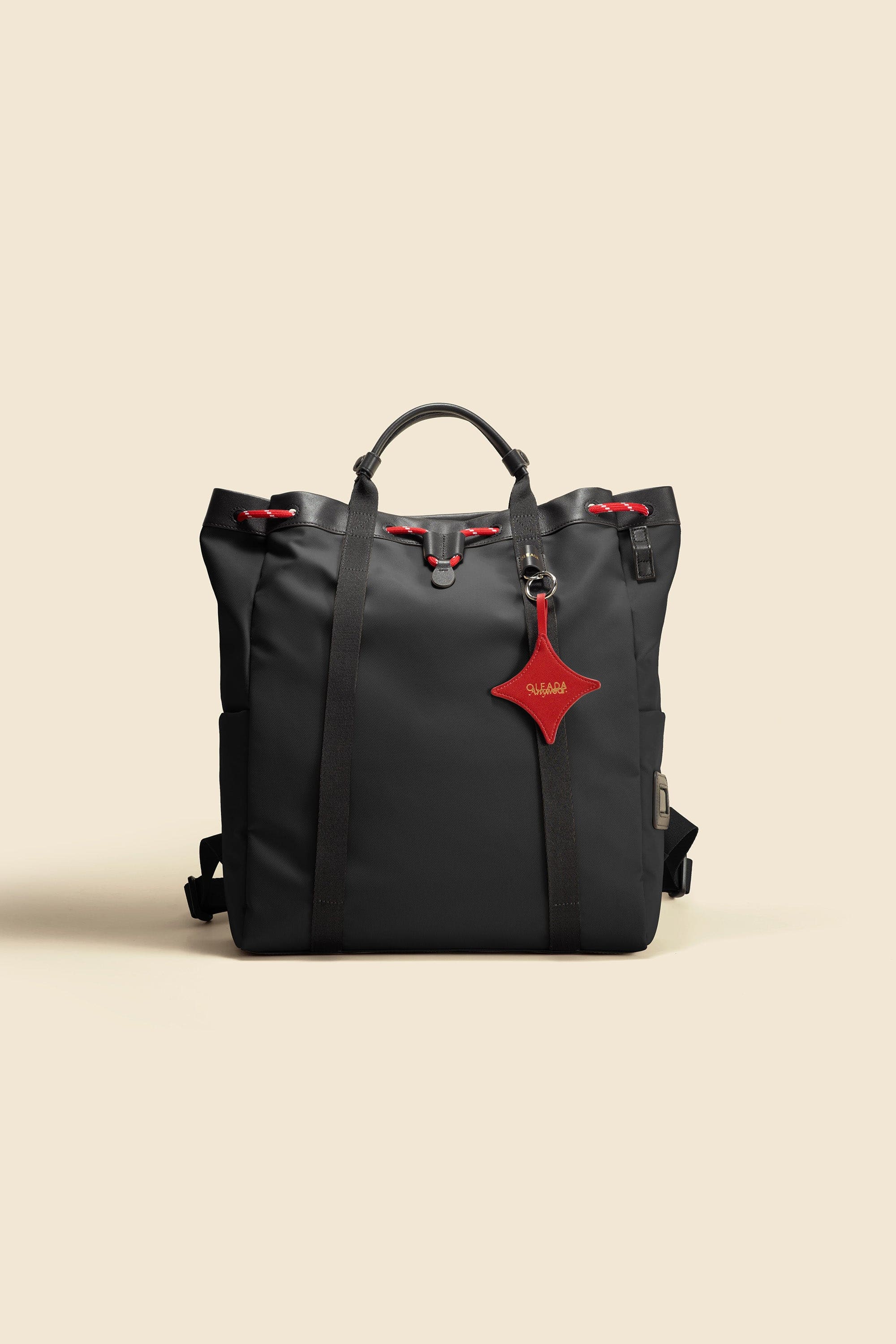 OLEADA NYC convertible travel bags > work-to-travel backpack > commuter bags > water-resistant vegan bags > stylish multi-use backpack Color_Tokyo AnyWear Tennis Backpack