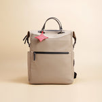 OLEADA NYC Convertible Travel Bags > Work-to-Travel Backpack > Organized Carry Bags > Water-Resistant Vegan Bags > Stylish Multi-Use Backpack Color_Tan Anywear AnyBackpack