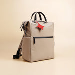 OLEADA NYC Convertible Travel Bags > Work-to-Travel Backpack > Organized Carry Bags > Water-Resistant Vegan Bags > Stylish Multi-Use Backpack Color_Tan Anywear AnyBackpack