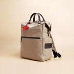 OLEADA NYC Convertible Travel Bags > Work-to-Travel Backpack > Organized Carry Bags > Water-Resistant Vegan Bags > Stylish Multi-Use Backpack Color_Tan Anywear AnyBackpack