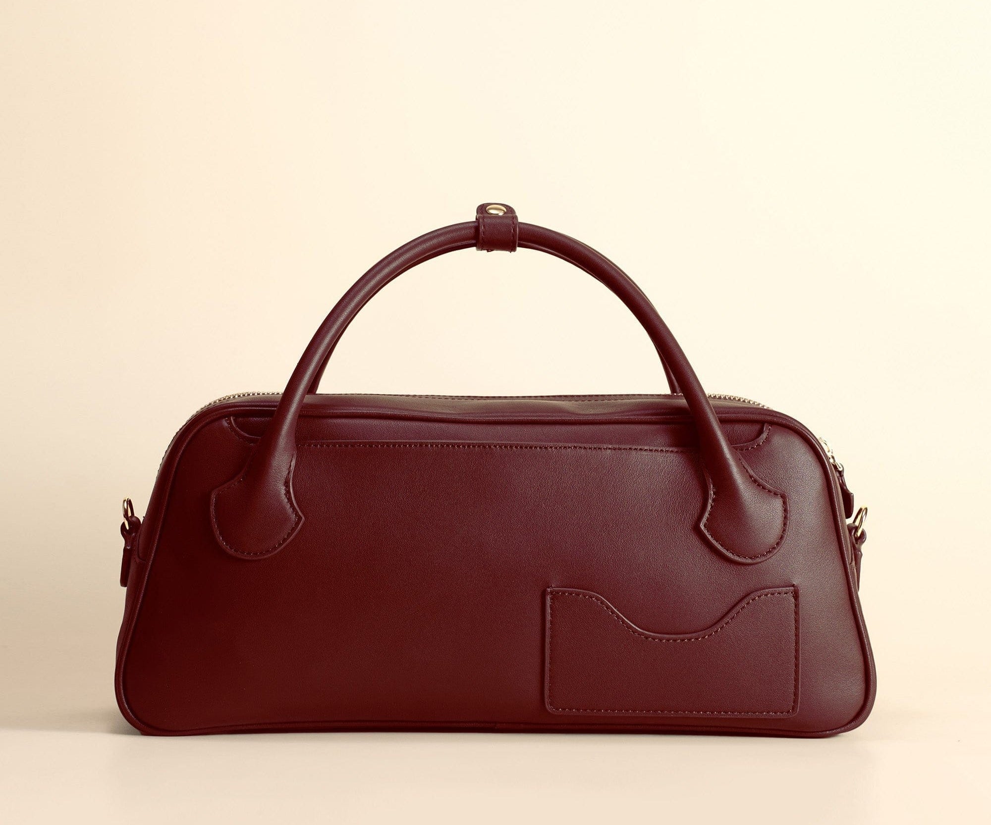 OLEADA NYC Hand Bag > Leather Tote Bag For Women > Mini Handbag > Convertible To Shoulder Bag > Fits iPad Mini> Color_Scarlet / With Leather Strap Mini Marina Carryall