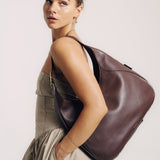 OLEADA NYC Hobo Bag > Leather Hobo Bag For Women > Mini Handbag > Convertible To Shoulder Bag > Fits 14" laptop> Marina Hobo