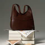 OLEADA NYC Hobo Bag > Leather Hobo Bag For Women > Mini Handbag > Convertible To Shoulder Bag > Fits 14" laptop> Marina Hobo