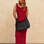 OLEADA NYC Hobo Bag > Leather Hobo Bag For Women > Mini Handbag > Convertible To Shoulder Bag > Fits 14" laptop> Marina Hobo
