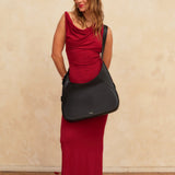 OLEADA NYC Hobo Bag > Leather Hobo Bag For Women > Mini Handbag > Convertible To Shoulder Bag > Fits 14" laptop> Marina Hobo