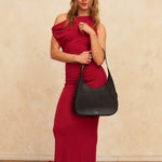 OLEADA NYC Hobo Bag > Leather Hobo Bag For Women > Mini Handbag > Convertible To Shoulder Bag > Fits iPad Pro> Mini Marina Hobo