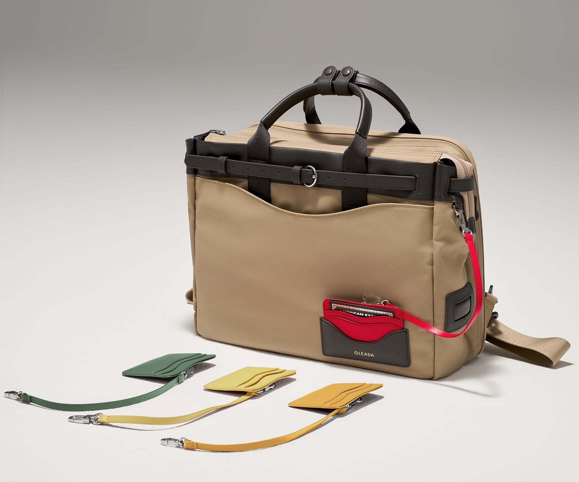 OLEADA NYC Laptop Work Bag > Business Laptop Briefcase > 16 Inch Laptop Bag > Bag With Top Handle > Spacious Compartments Color_Abu Dhabi AnyWear AnyPortfolio