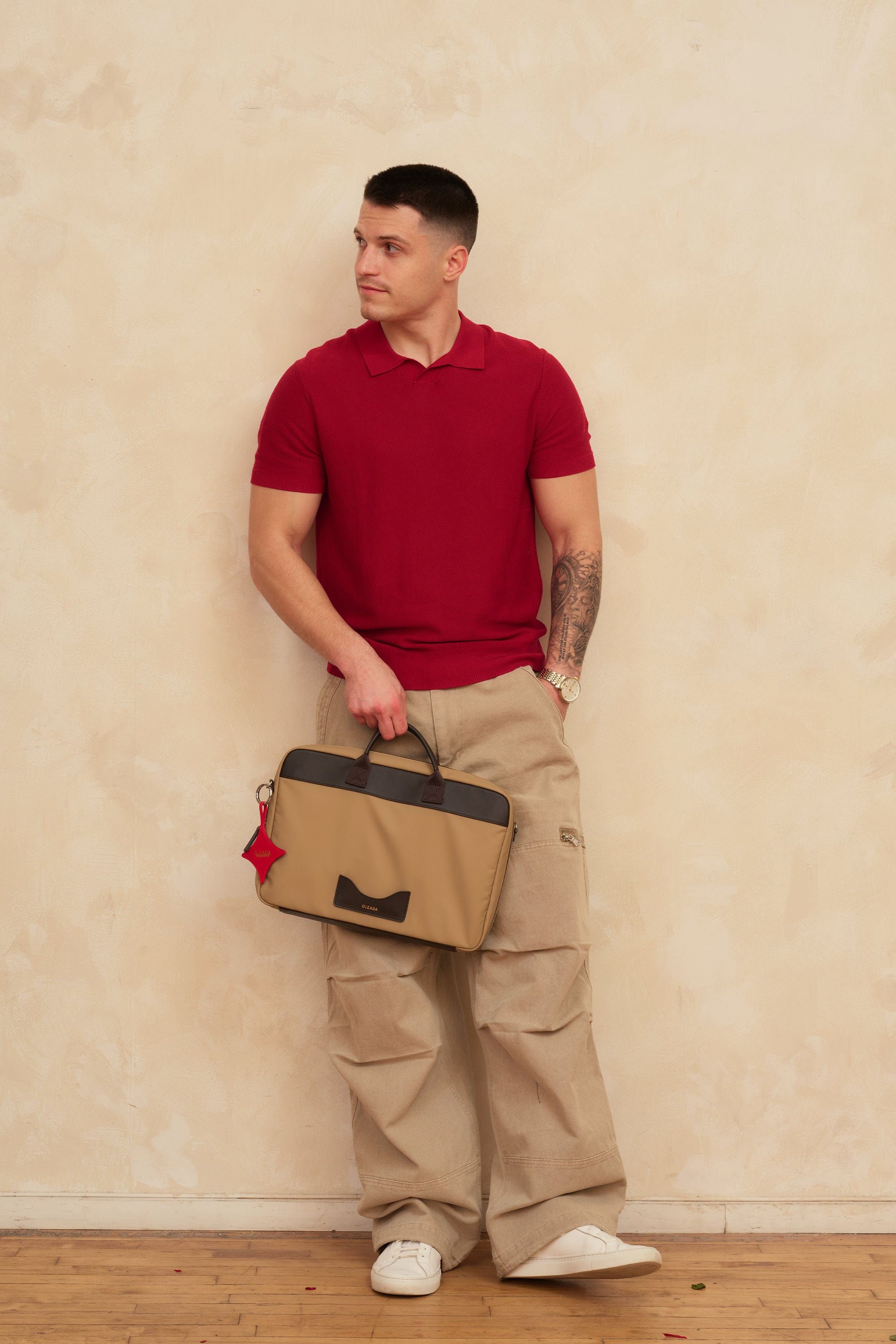 OLEADA NYC Laptop Work Bag > Business Laptop Briefcase > 16 Inch Laptop Bag > Bag With Top Handle > Spacious Compartments Color_Abu Dhabi AnyWear Laptop Brief