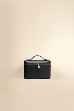 OLEADA NYC Leather Handbag > Women Work Bag > Top Handle Bag > Shoulder Bag > Mini Bag Color_Caviar(S) Mini Anchor Bag