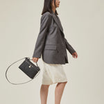 OLEADA NYC Leather Handbag > Women Work Bag > Top Handle Bag > Shoulder Bag > Mini Bag Mini Anchor Bag