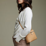 OLEADA NYC Leather Handbag > Women Work Bag > Top Handle Bag > Shoulder Bag > Mini Bag Mini Anchor Bag