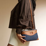 OLEADA NYC Leather Handbag > Women Work Bag > Top Handle Bag > Shoulder Bag > Mini Bag Mini Anchor Bag