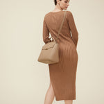 OLEADA NYC Leather Women Work Bag > Convertible To Business Backpack Bag > 13 Inch Laptop Bag > Crossbody Shoulder Bag > Luxury Travel Backpack Wavia Bag