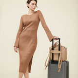 OLEADA NYC Leather Women Work Bag > Convertible To Business Backpack Bag > 13 Inch Laptop Bag > Crossbody Shoulder Bag > Luxury Travel Backpack Wavia Bag