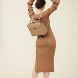 OLEADA NYC Leather Women Work Bag > Convertible To Business Backpack Bag > 13 Inch Laptop Bag > Crossbody Shoulder Bag > Luxury Travel Backpack Wavia Bag