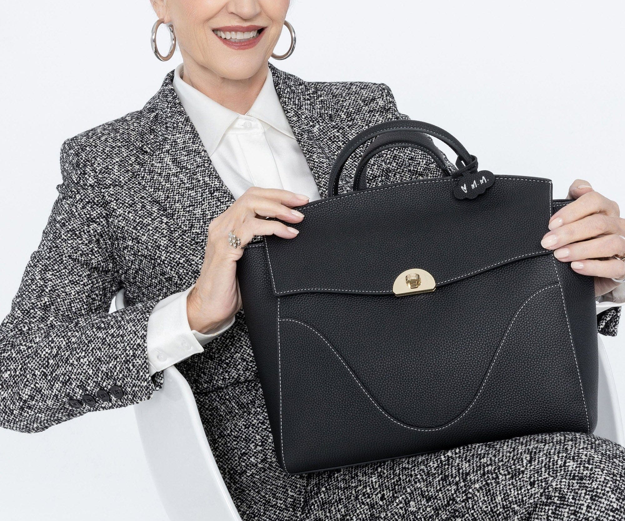 OLEADA NYC Leather Women Work Bag > Convertible To Business Backpack Bag > 13 Inch Laptop Bag > Crossbody Shoulder Bag > Luxury Travel Backpack Wavia Bag