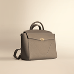 OLEADA NYC Leather Women Work Bag > Convertible To Business Backpack Bag > 14 Inch Laptop Bag > Crossbody Shoulder Bag > Luxury Travel Backpack Color_Ash Wavia Bag Plus