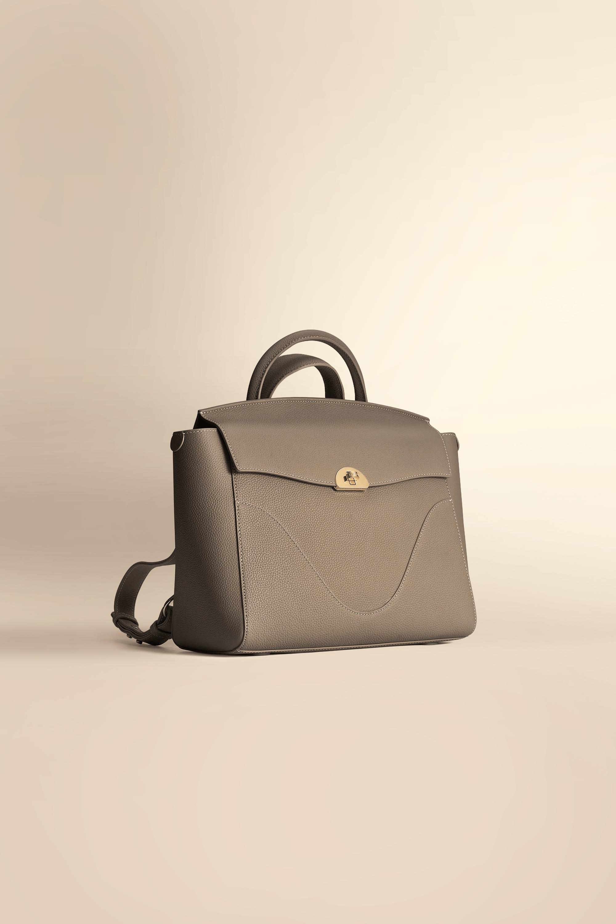 OLEADA NYC Leather Women Work Bag > Convertible To Business Backpack Bag > 14 Inch Laptop Bag > Crossbody Shoulder Bag > Luxury Travel Backpack Color_Ash Wavia Bag Plus