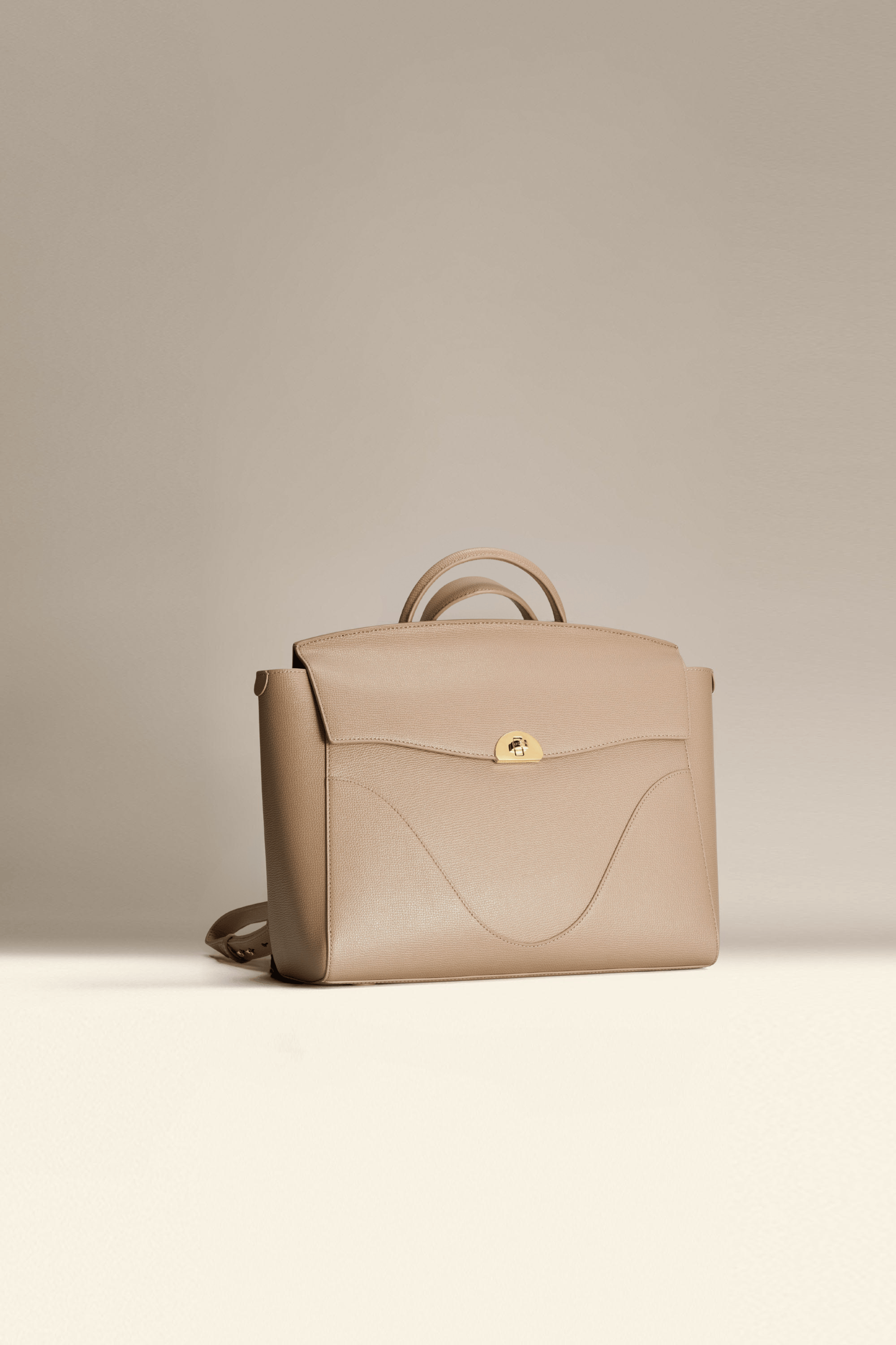 OLEADA NYC Leather Women Work Bag > Convertible To Business Backpack Bag > 14 Inch Laptop Bag > Crossbody Shoulder Bag > Luxury Travel Backpack Color_Latte Wavia Bag Plus