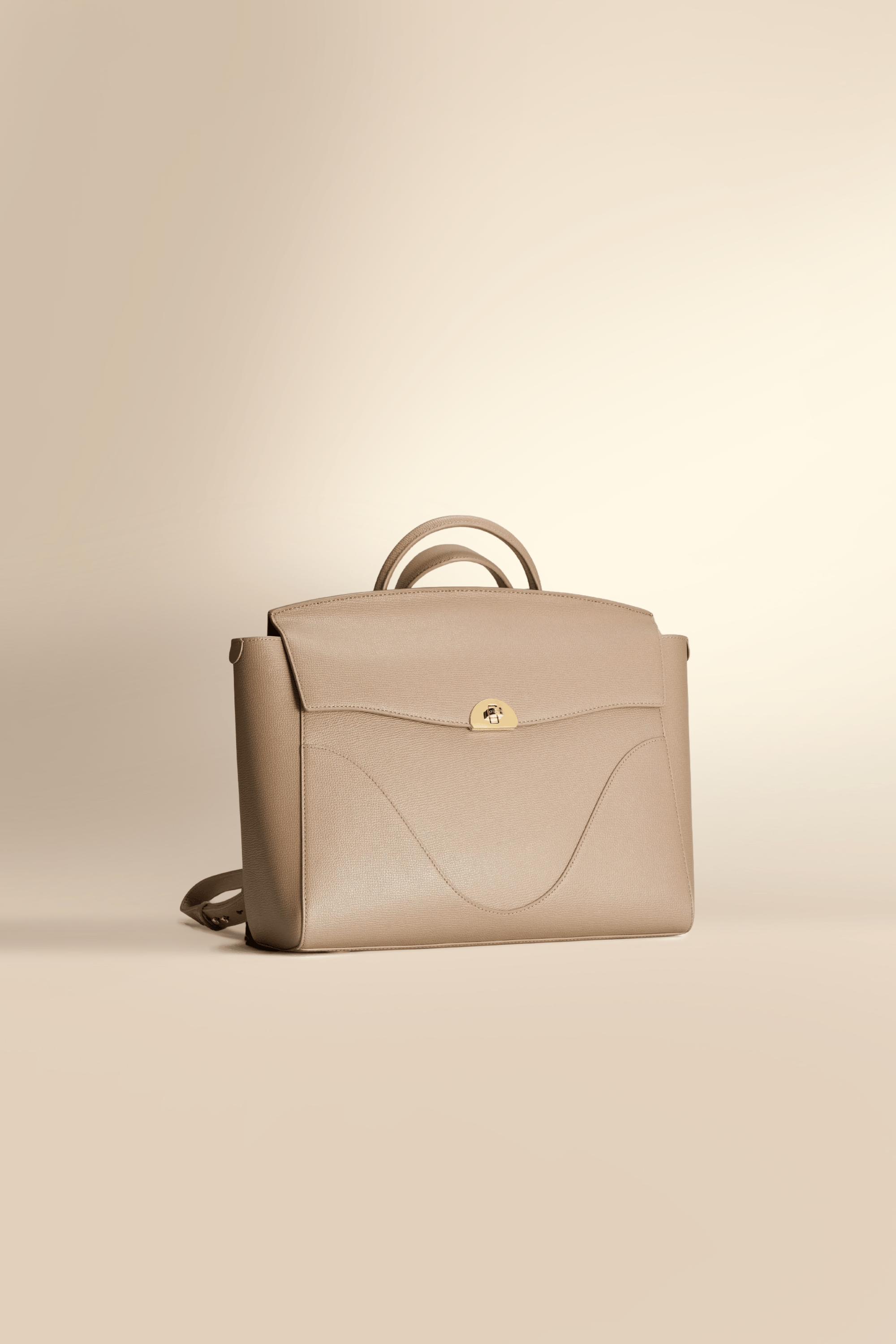 OLEADA NYC Leather Women Work Bag > Convertible To Business Backpack Bag > 14 Inch Laptop Bag > Crossbody Shoulder Bag > Luxury Travel Backpack Color_Latte Wavia Bag Plus