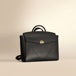 OLEADA NYC Leather Women Work Bag > Convertible To Business Backpack Bag > 14 Inch Laptop Bag > Crossbody Shoulder Bag > Luxury Travel Backpack Color_Onyx Wavia Bag Plus
