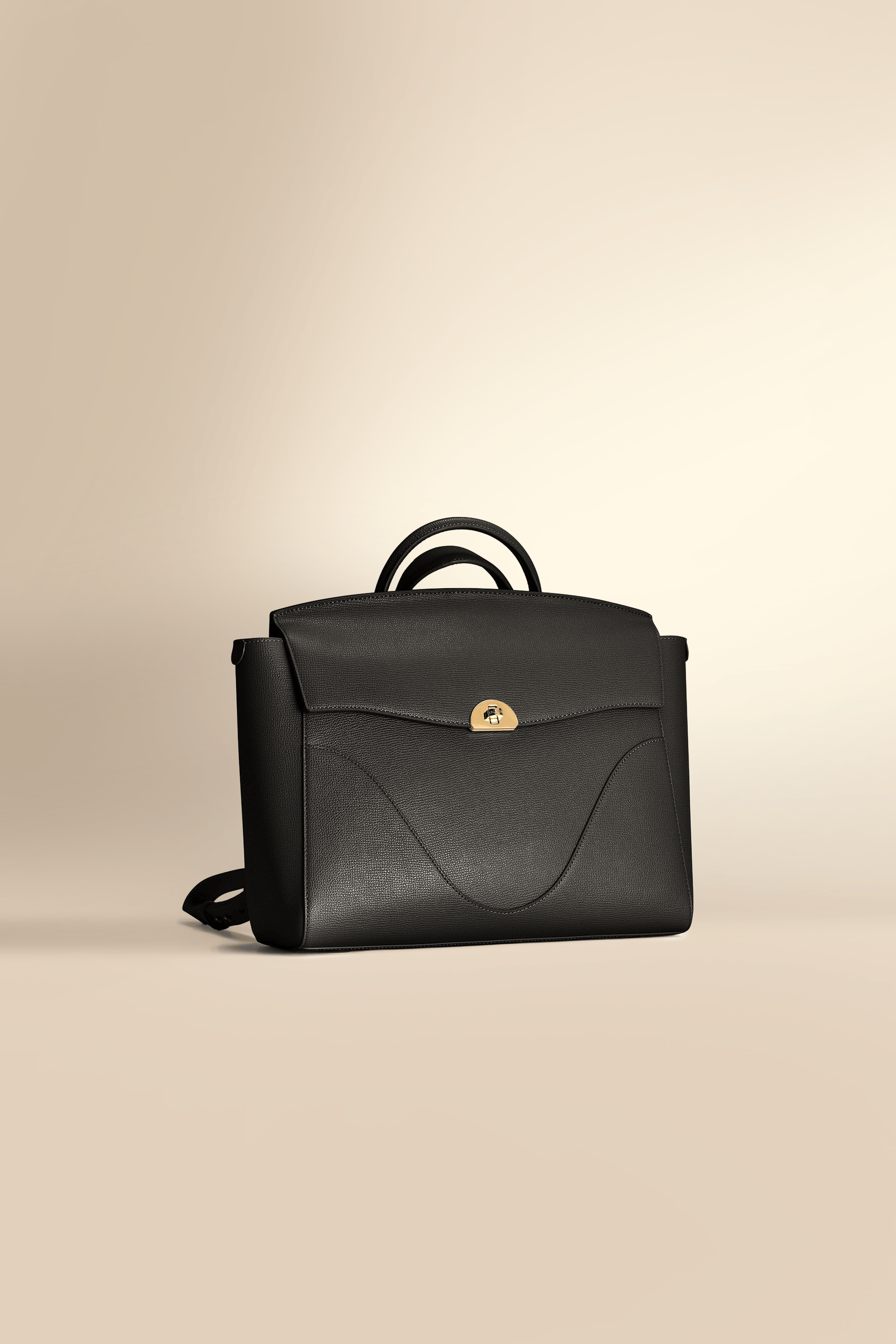 OLEADA NYC Leather Women Work Bag > Convertible To Business Backpack Bag > 14 Inch Laptop Bag > Crossbody Shoulder Bag > Luxury Travel Backpack Color_Onyx Wavia Bag Plus