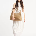 OLEADA NYC Mini Hobo Bag > Women Leather Bag For All Occasions > multiple interior and exterior pockets with a laptop compartment > 13 inch laptop bag > convertible to shoulder bag Reverie Hobo