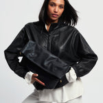 OLEADA NYC Shoulder Bag > Leather Shoulder Bag For Women > Leather Handbag > Convertible To Handbag > Fits 14" laptop> Marina Foldover Bag