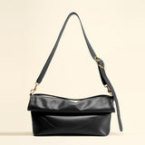 OLEADA NYC Shoulder Bag > Leather Shoulder Bag For Women > Leather Handbag > Convertible To Handbag > Fits 14" laptop> Marina Foldover Bag