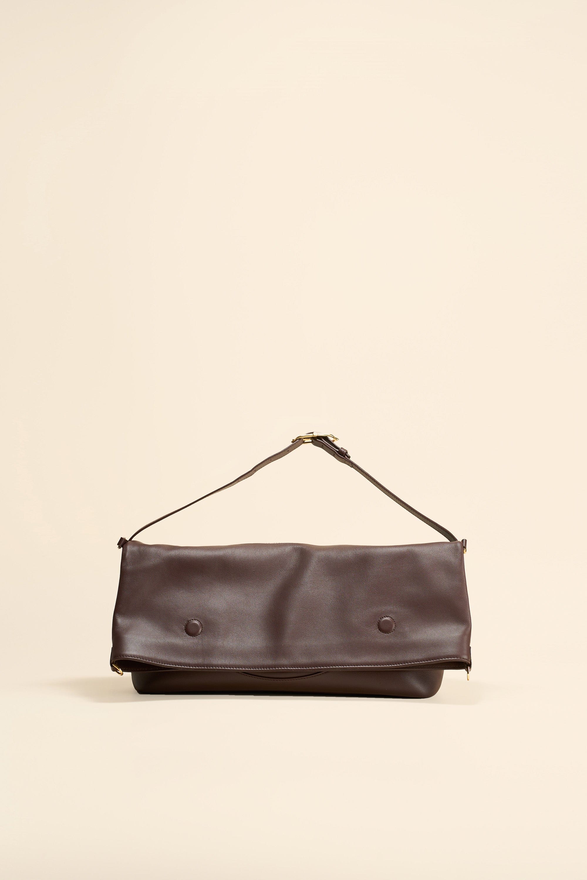 OLEADA NYC Shoulder Bag > Leather Shoulder Bag For Women > Leather Handbag > Convertible To Handbag > Fits 14" laptop> Marina Foldover Bag