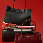 OLEADA NYC Tote Bag > Leather Tote Bag For Women > Mini Handbag > Convertible To Shoulder Bag > Fits 14" laptop> Marina Tote