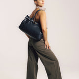 OLEADA NYC Tote Bag > Leather Tote Bag For Women > Mini Handbag > Convertible To Shoulder Bag > Fits 14" laptop> Marina Tote