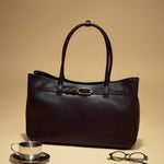 OLEADA NYC Tote Bag > Leather Tote Bag For Women > Mini Handbag > Convertible To Shoulder Bag > Fits 14" laptop> Marina Tote