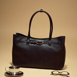 OLEADA NYC Tote Bag > Leather Tote Bag For Women > Mini Handbag > Convertible To Shoulder Bag > Fits 14" laptop> Marina Tote