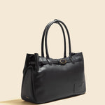 OLEADA NYC Tote Bag > Leather Tote Bag For Women > Mini Handbag > Convertible To Shoulder Bag > Fits 14" laptop> Marina Tote