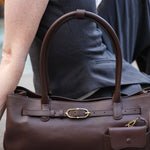 OLEADA NYC Tote Bag > Leather Tote Bag For Women > Mini Handbag > Convertible To Shoulder Bag > Fits iPad> Mini Marina Tote