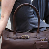 OLEADA NYC Tote Bag > Leather Tote Bag For Women > Mini Handbag > Convertible To Shoulder Bag > Fits iPad> Mini Marina Tote