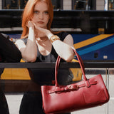 OLEADA NYC Tote Bag > Leather Tote Bag For Women > Mini Handbag > Convertible To Shoulder Bag > Fits iPad> Mini Marina Tote