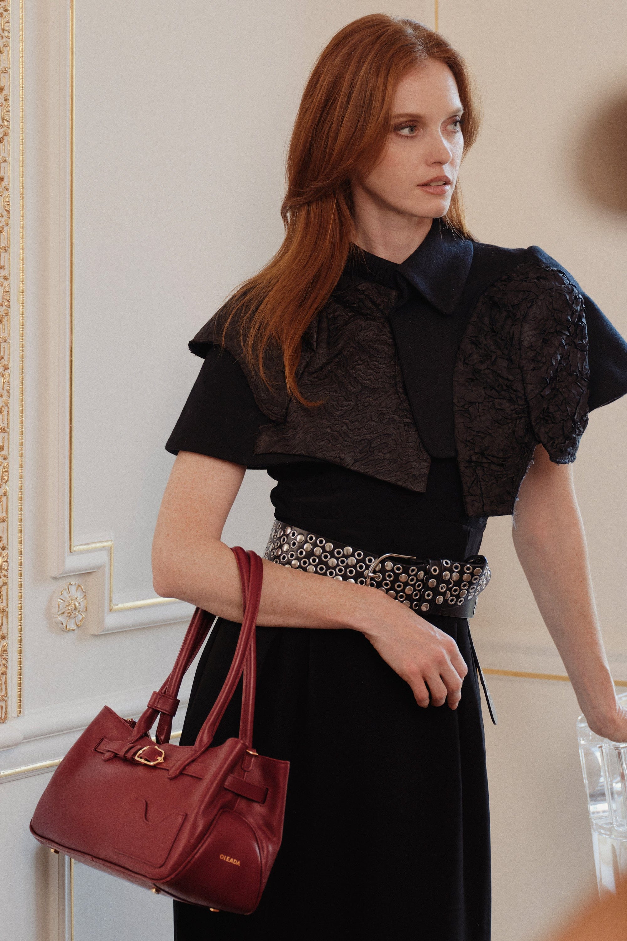 OLEADA NYC Tote Bag > Leather Tote Bag For Women > Mini Handbag > Convertible To Shoulder Bag > Fits iPad> Mini Marina Tote