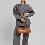 OLEADA NYC Tote Bag > Leather Tote Bag For Women > Mini Handbag > Convertible To Shoulder Bag > Fits iPad> Mini Marina Tote